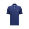 Blue Cotton Polo Shirt