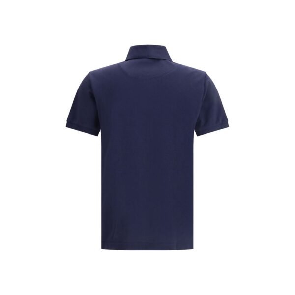 Blue Cotton Polo Shirt
