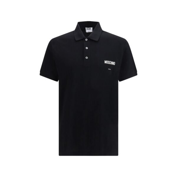 Black Cotton Polo Shirt