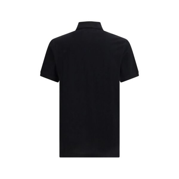 Black Cotton Polo Shirt