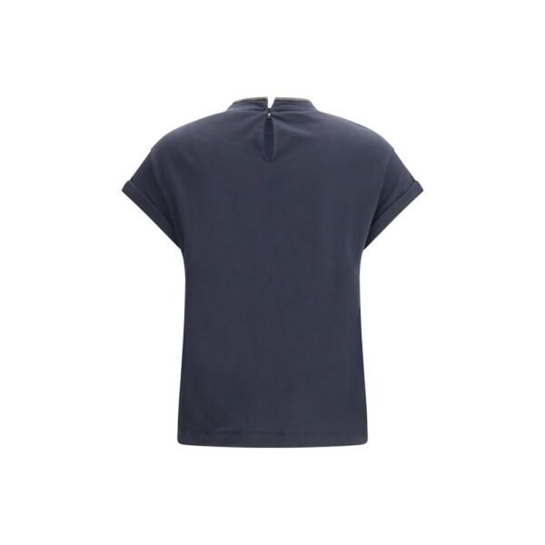 Blue Elastane T-Shirt