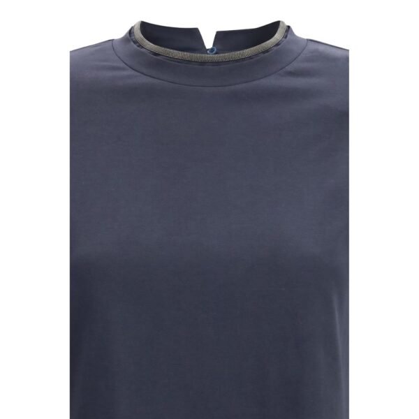 Blue Elastane T-Shirt