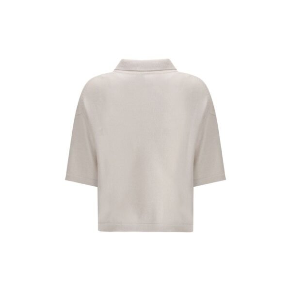 Cream Cashmere Polo Shirt
