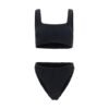 Black Polyamide One-Piece Swimsuit