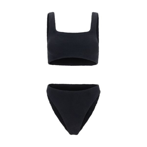 Black Polyamide One-Piece Swimsuit