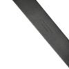 Black Calf Leather Silver Metal Buckle Belt