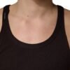 Brown Sleeveless Round Neck Tank Top T-shirt