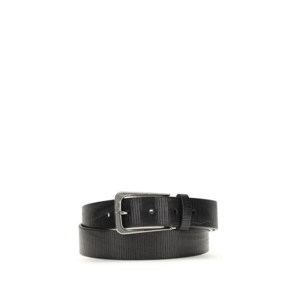 Black Calf Leather Bos Taurus Regular Belt