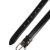 Men Black Classic Leather Metal Buckle Belt