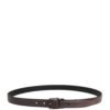 Men Brown Classic Leather Metal Buckle Belt