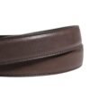 Men Brown Classic Leather Metal Buckle Belt