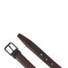 Men Brown Classic Leather Metal Buckle Belt