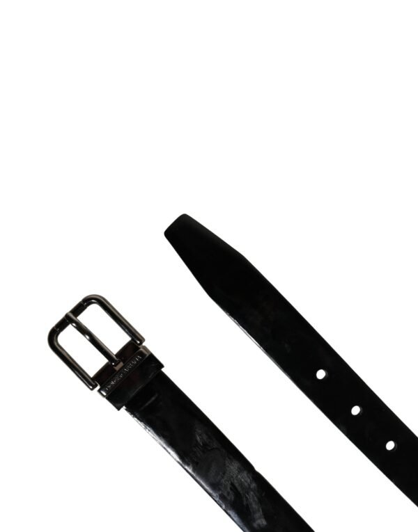 10360685.jpeg Men Black Classic Leather Metal Buckle Belt