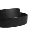 Men Black Classic Leather Metal Buckle Belt