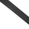 Men Black Calfskin Leather Square Buckle Belt