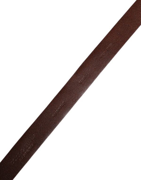 Men Red Exotic Leather Metal Buckle Belt