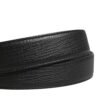 Men Black Classic Leather Metal Buckle Belt