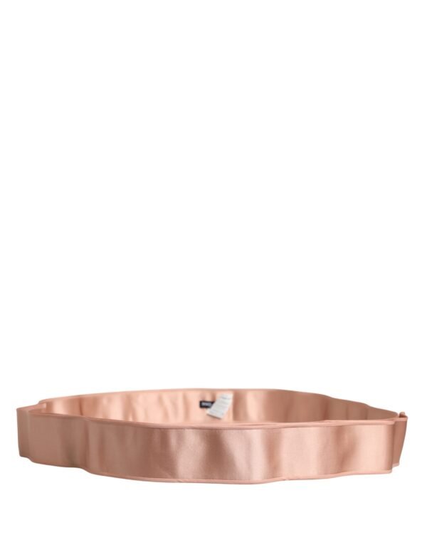 10364613.jpeg Light Pink Silk Satin Waist Women Cintura Belt