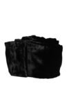 Black Viscose Satin Waist Women Cintura Belt