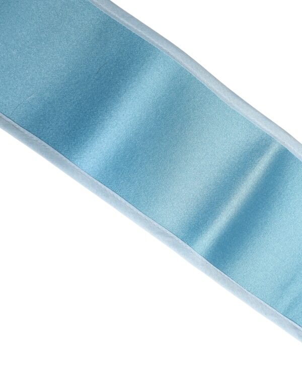 10364769.jpeg Light Blue Silk Satin Waist Women Cintura Belt