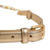 Gold Brass Chain Coin Embellished Metal Buckle Belt