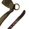 Army Green Cotton Round Buckle Waist Belt