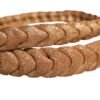 Brown Leather Braided Metal Buckle Belt