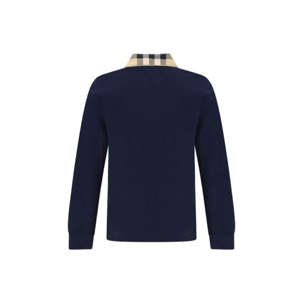 Blue Cotton Polo Shirt