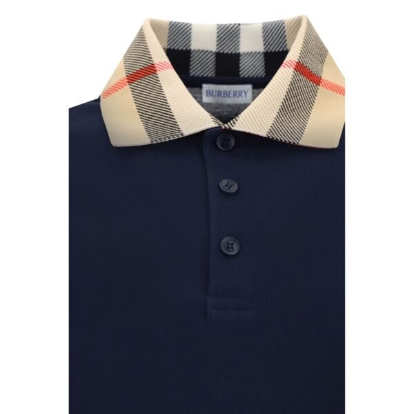 Blue Cotton Polo Shirt