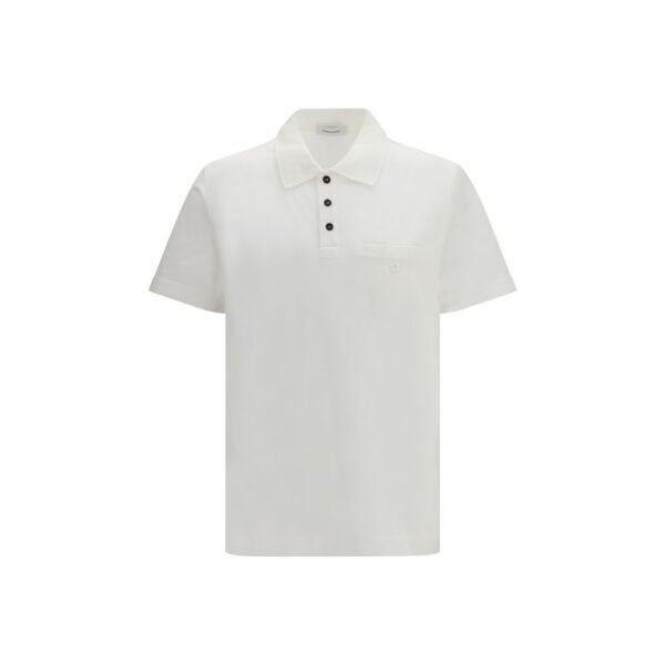 White Cotton Polo Shirt