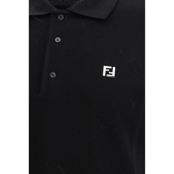 Black Cotton Polo Shirt