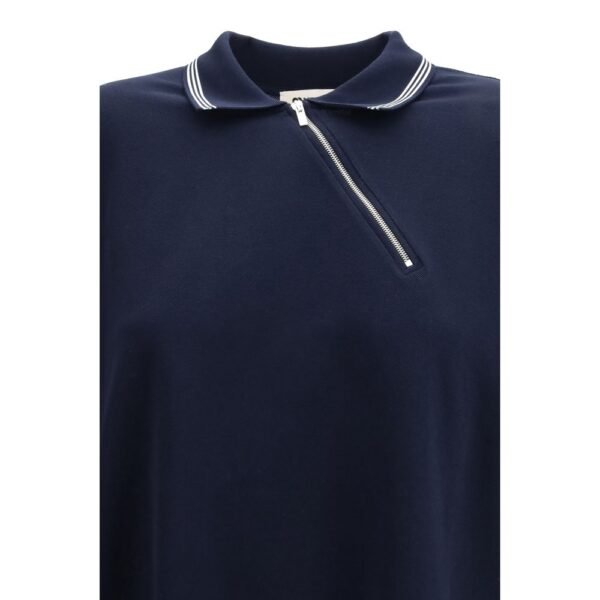 Blue Cotton Polo Shirt