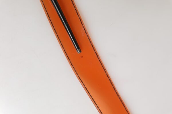Orange PVC Waist Women Cintura Square Buckle Belt