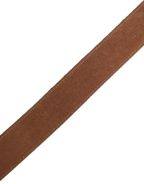 Men Beige Canvas Silver Metal Buckle Cintura Belt