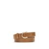 Beige Calf Leather Bos Taurus Regular Belt