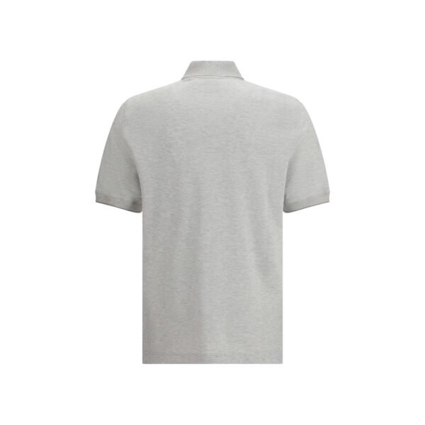 Gray Cotton Polo Shirt