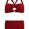 Bordeaux Polyester Bikini