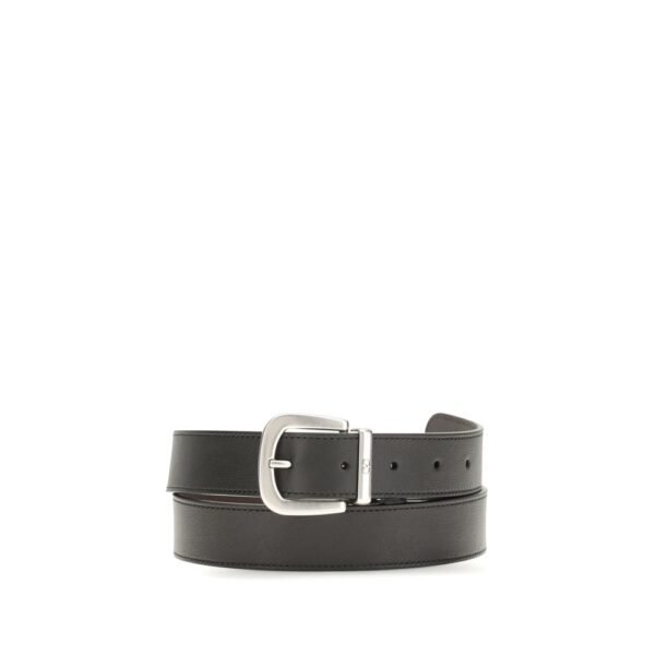 Black Calf Leather Bos Taurus Regular Belt