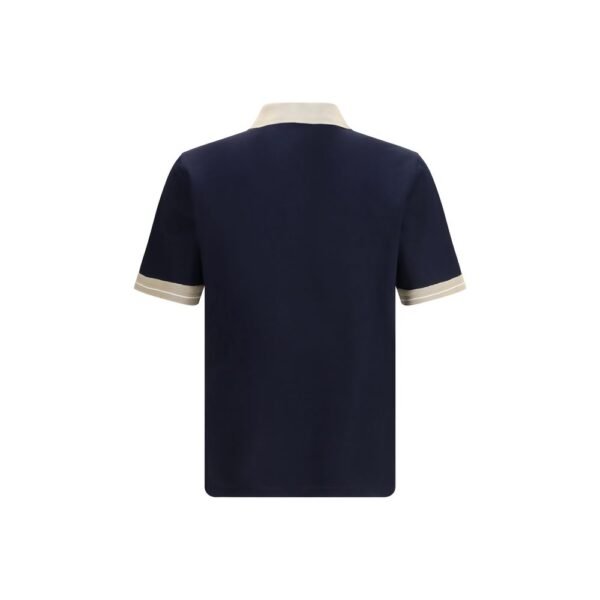 Blue Cotton Polo Shirt