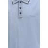 Blue Cotton Polo Shirt