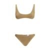 Gold Polyamide One-Piece Swimsuit