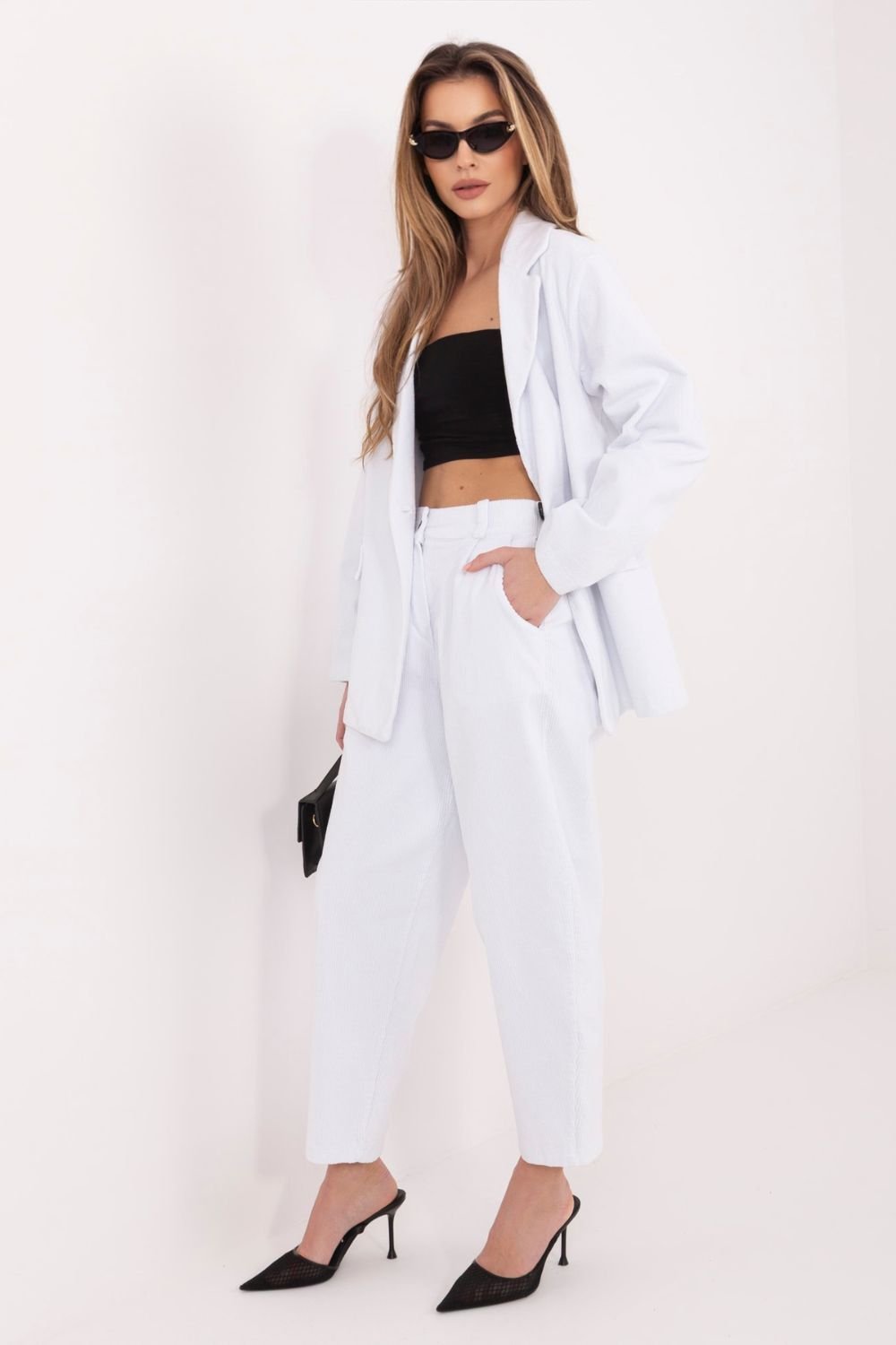 corduroy trousers model 224997 Rue Paris