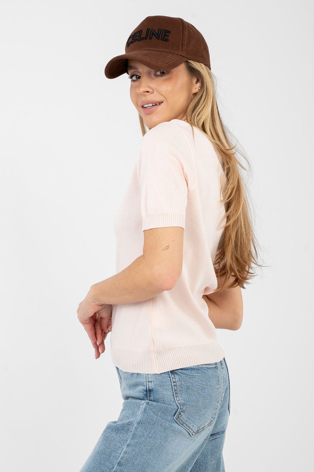 1112671.jpg Short sleeve sweater model 223998 Factory Price