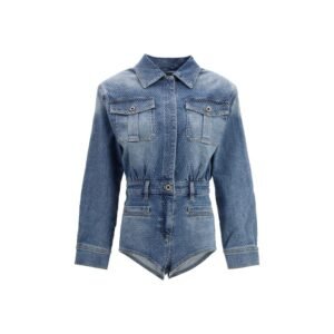 Blue Cotton Jumpsuit
