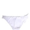 White Nylon DG Logo Plaque Bikini Bottom Swimwear