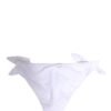White Nylon DG Logo Plaque Bikini Bottom Swimwear